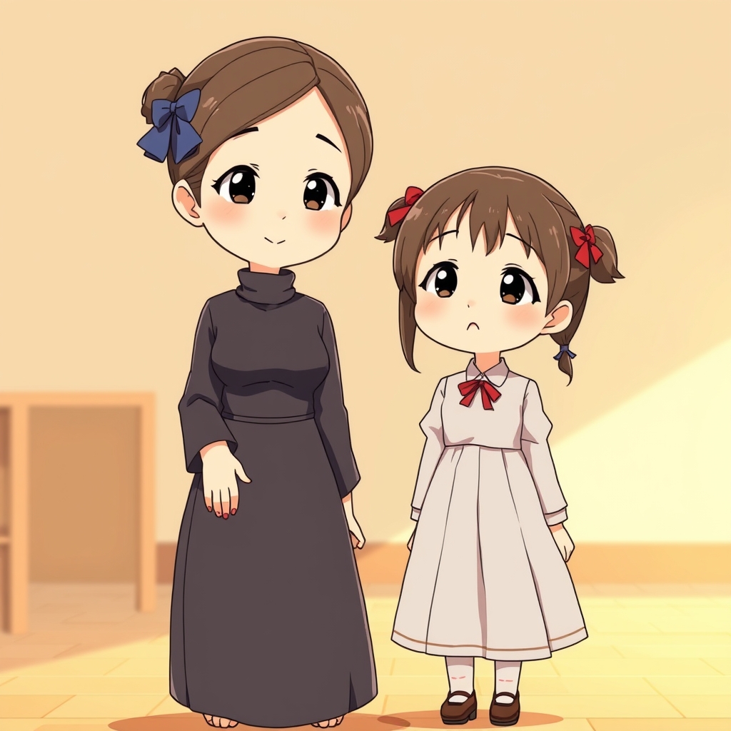 مادر و دختر شبیه هم خوشگل زیبا با لباش پرنسسی آبی و قرمز ❤❤ ولی دختر دختر ۱۰ ساله و مادر ۳۰ ساله 🙂🙂🙂5