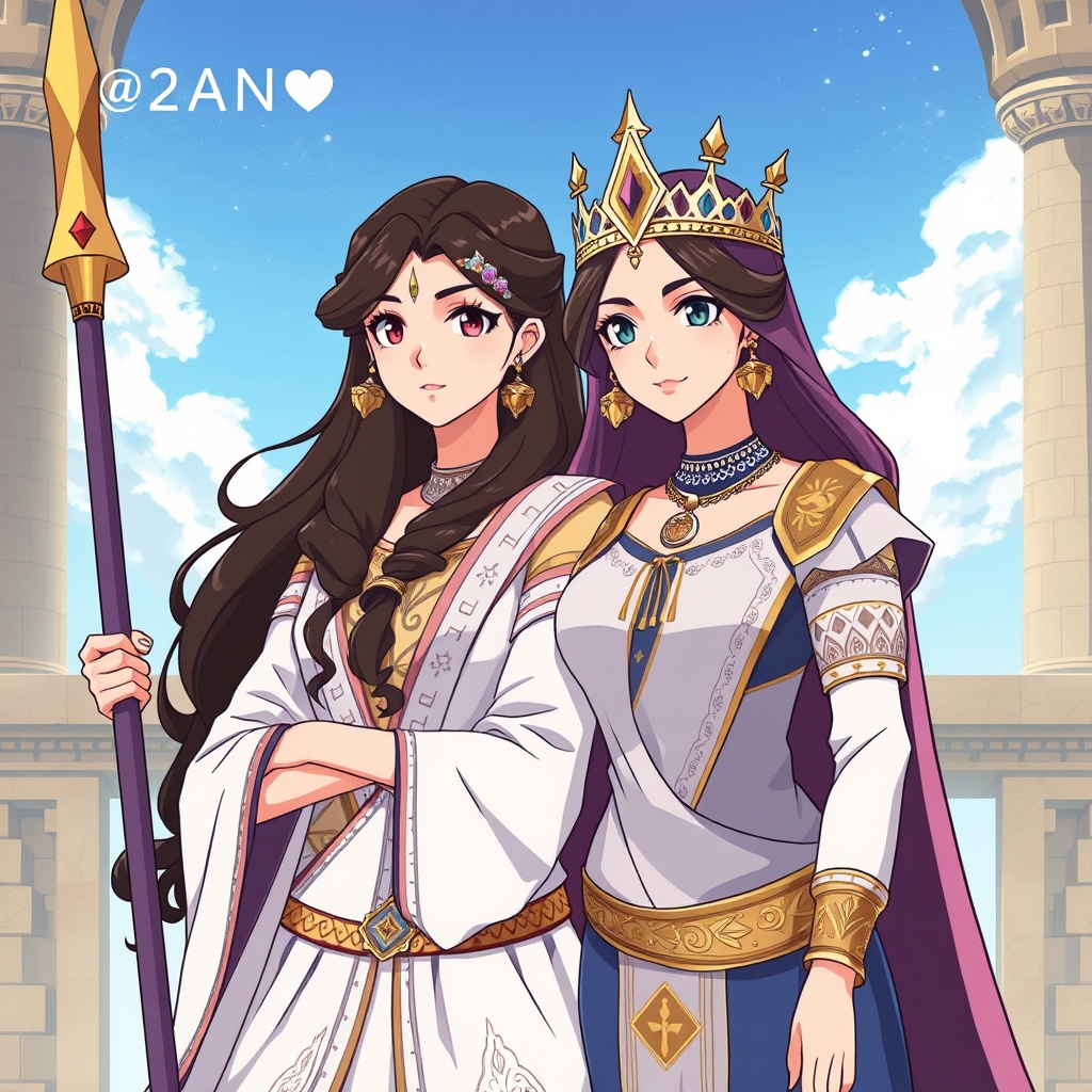 ملکه ی آذر در کنار ملکه ی مهر 4