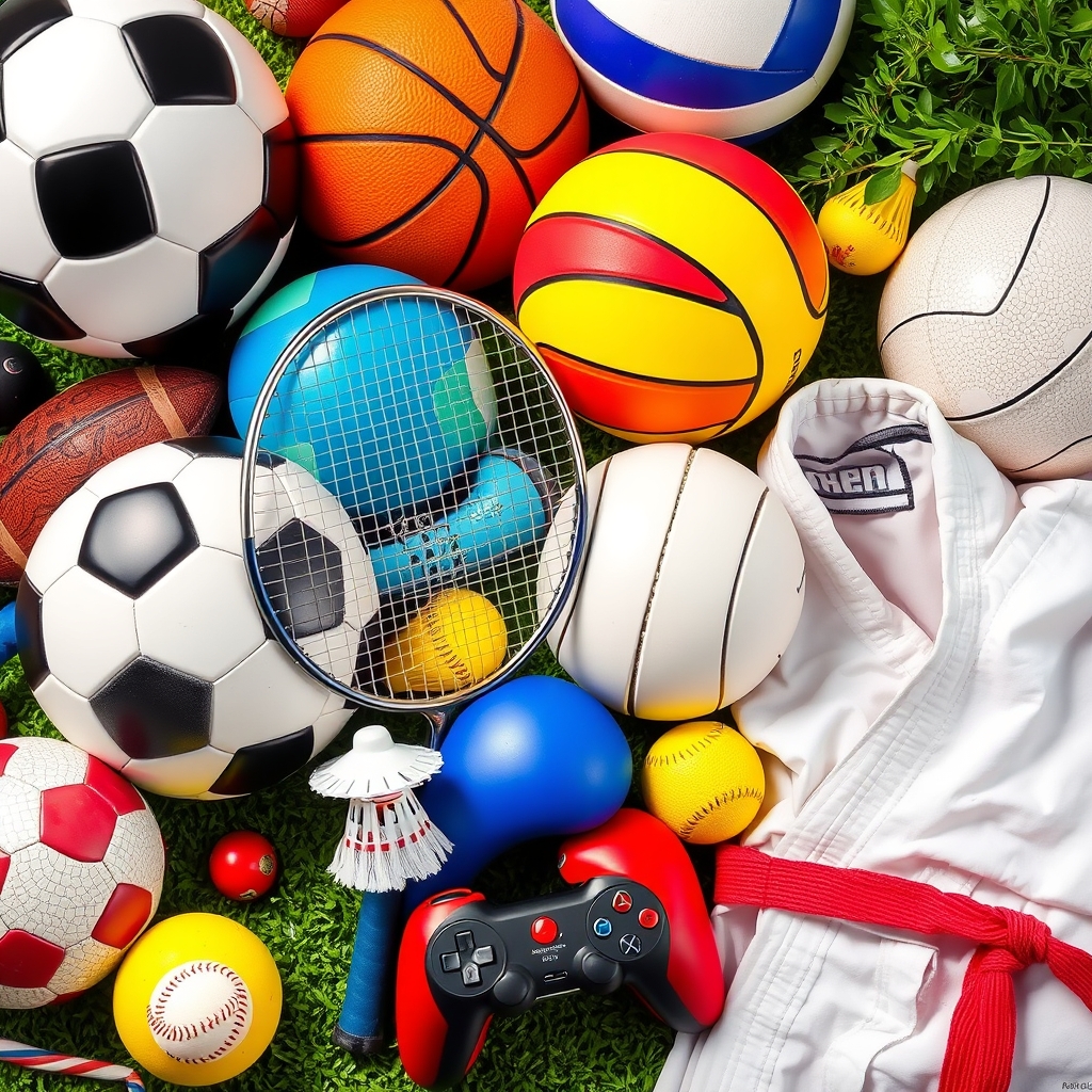 ⚽️⚾️🥎🏀🏐🏸🥊🥋🎮1