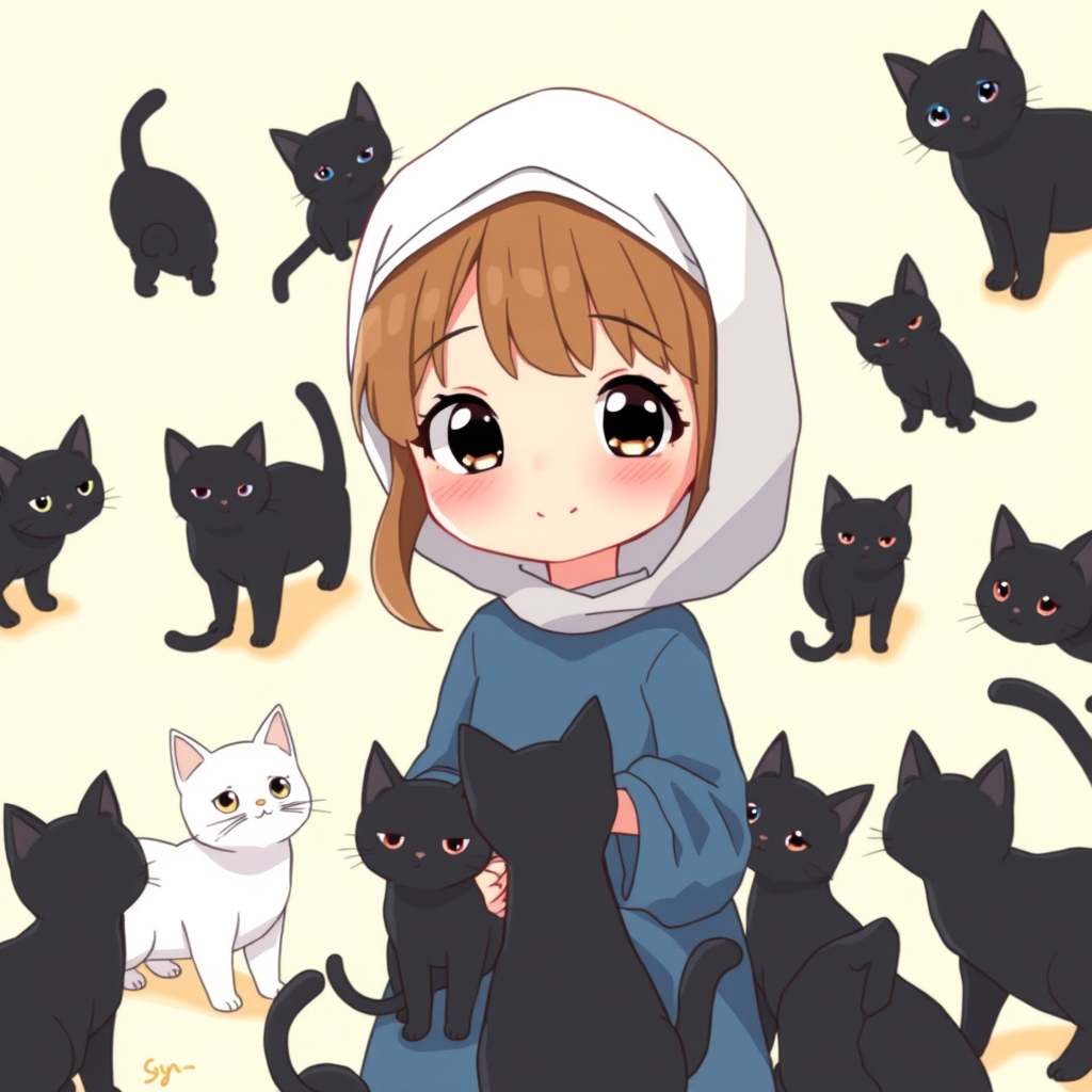 🐈⬛🐈⬛🐈⬛🐈👧👗💙15