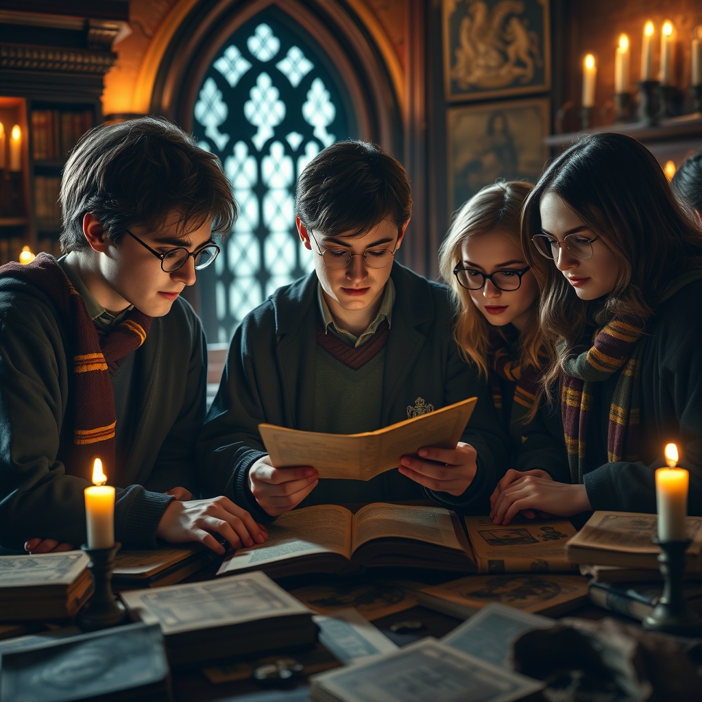 هریپاتر و دوستان در حال انجام معما3