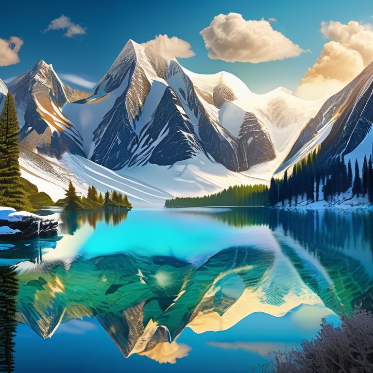 طبیعت بکر با کوهستان های برف گرفته، آبشارهای زیبا، دریاچه های آبی روشن و جنگل های انبوه. طبیعت در آرامش مطلق است.12