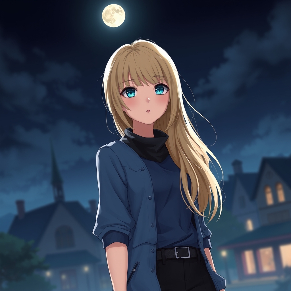 
دختر تریپ لات فشن با موهای طلایی بالباس آبی وسیاه
 وایماه سیاه در المان
9