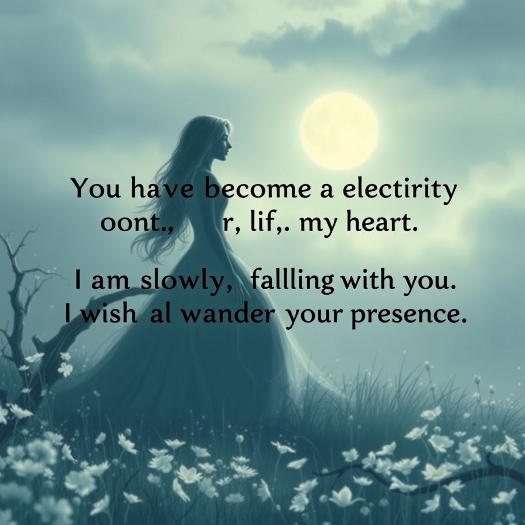 تو زیبایی مهتابی 
شدی ملکه ی قلبم 
شدم عاشق تو کم کم
می خواهم دورت بگردم7