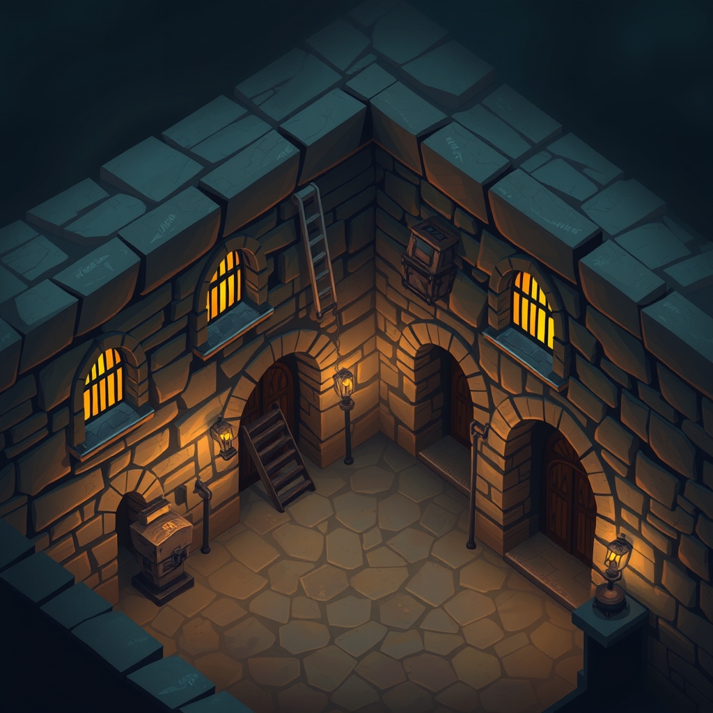 زندانی به سبک ایزومتریک17