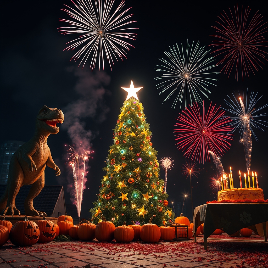  یک تصویر واقع گرایانه 🎆🧨🎄🎃🦖🎃🎄🎂🎇5