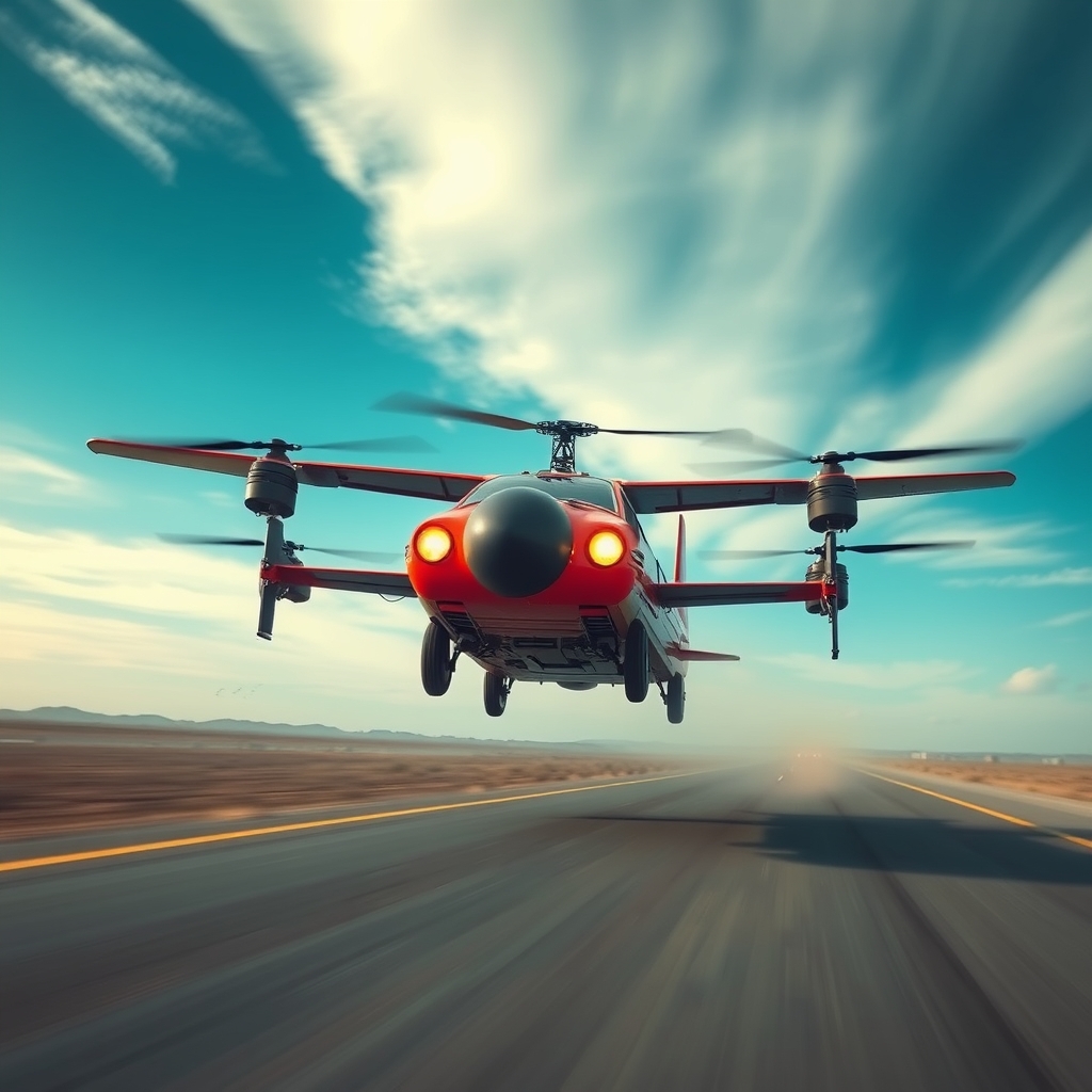 خودرویی همه‌کاره که پرواز می‌کند مثل موشک حرکت می‌کند دو بال مانند هواپیما دارد چند پره مانند هلیکوپتر دارد22