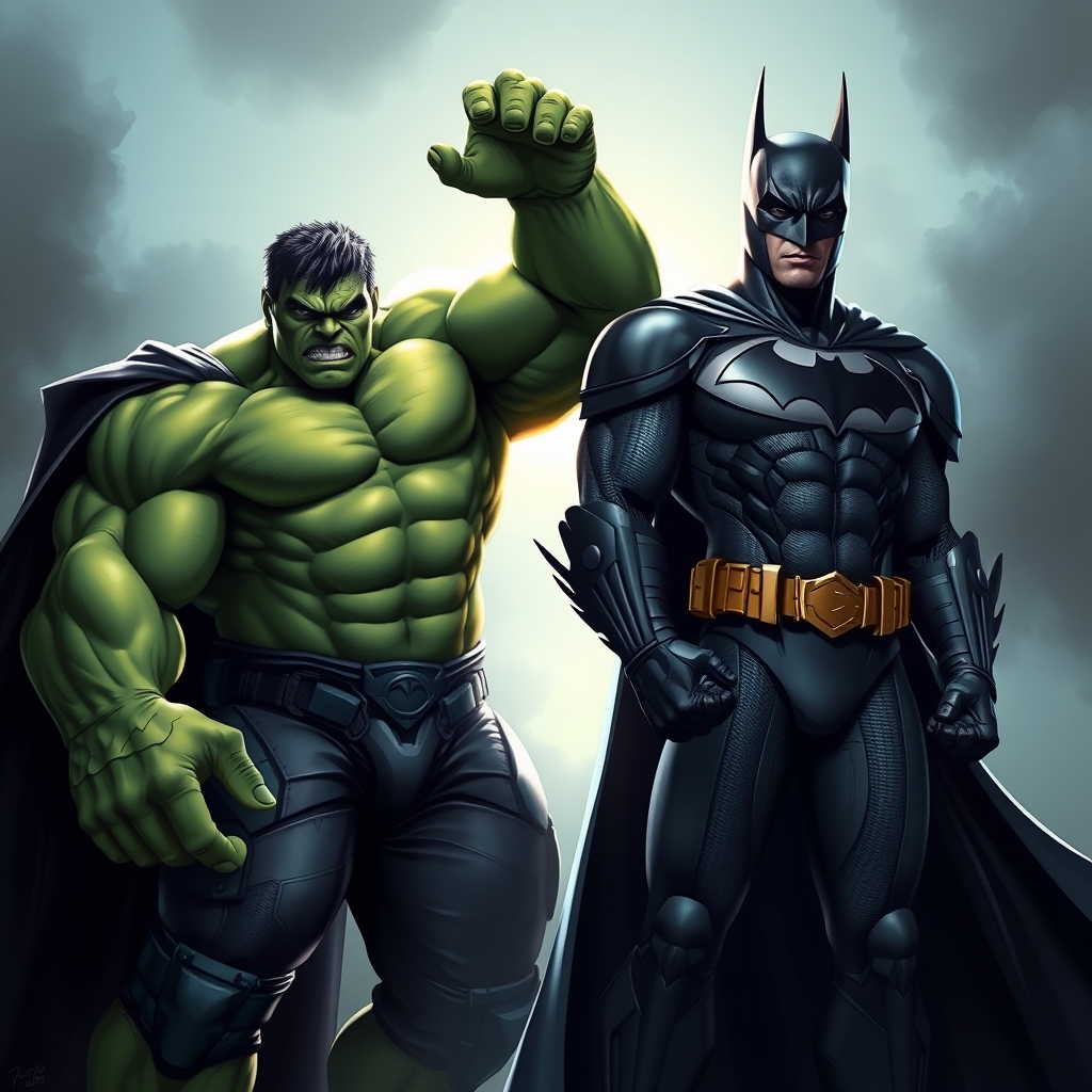 عکس هالک با بتمن21