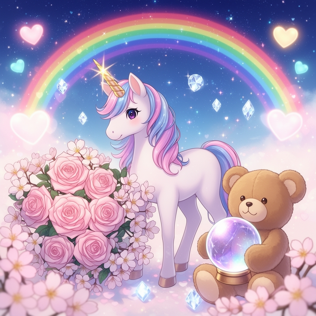 🥰💋💖💝🤞🦄🌹🌸⭐🌈💎🪅🧸🔮2