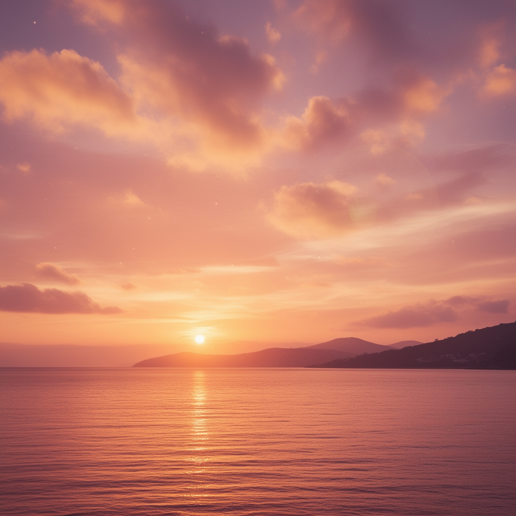 یک غروب دل انگیز و رویایی 0