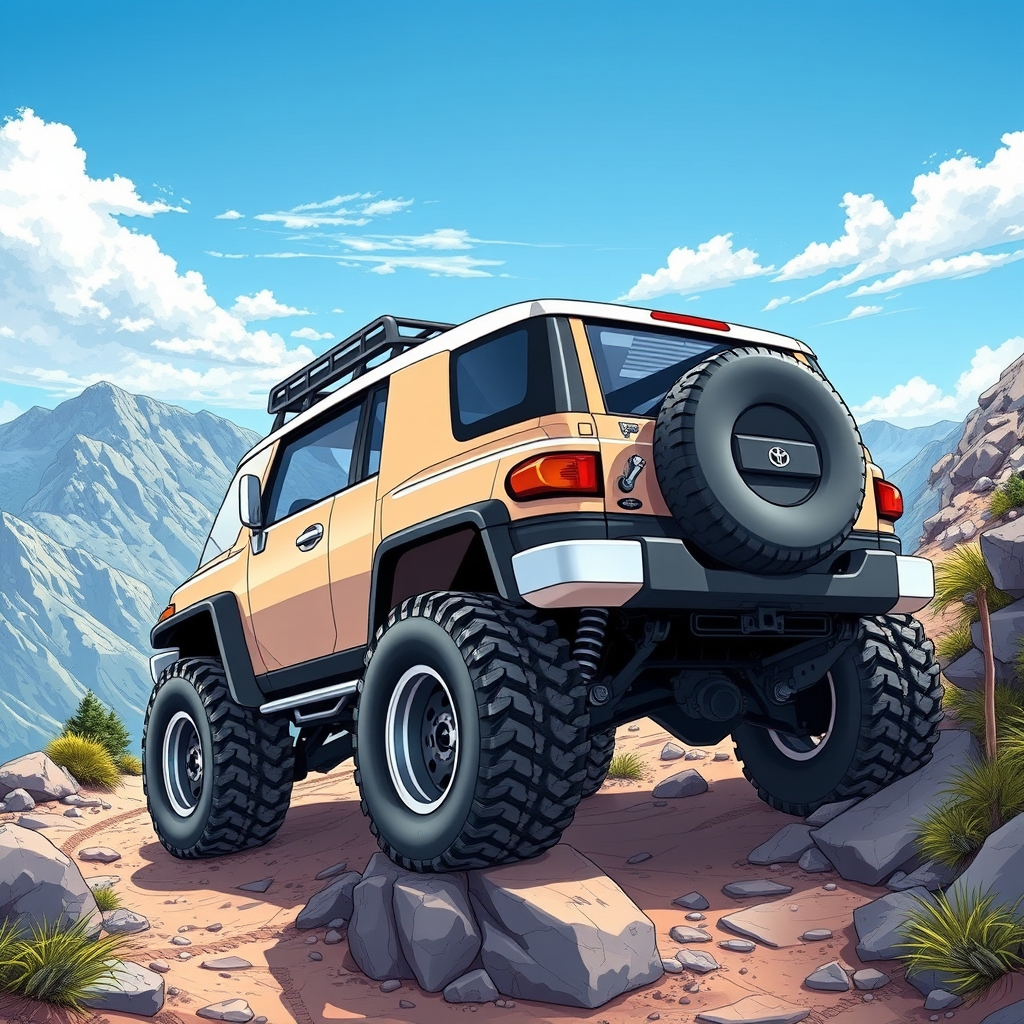 عکس تویوتا اف جی کروزر  شش چرخ آفرود23