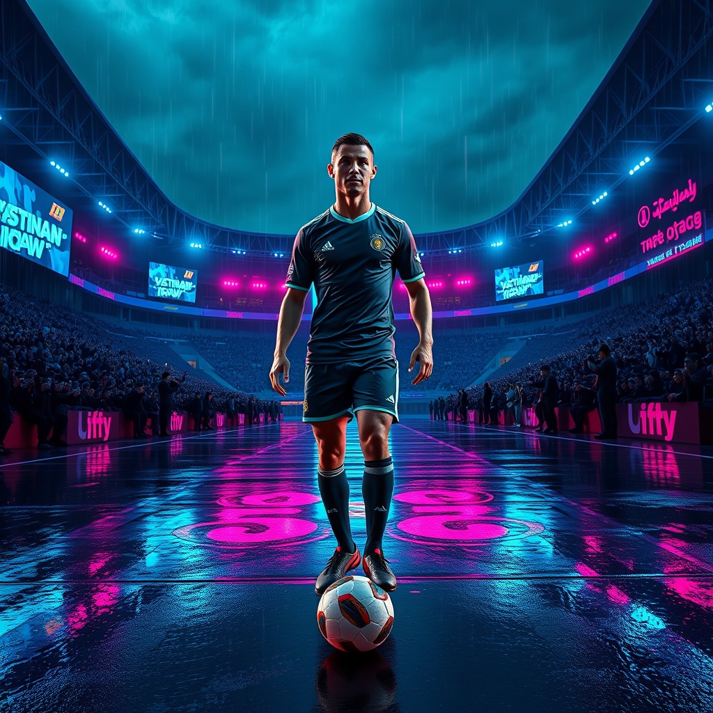 رونالدو در ورزشگاه یادگار امام تبریز0