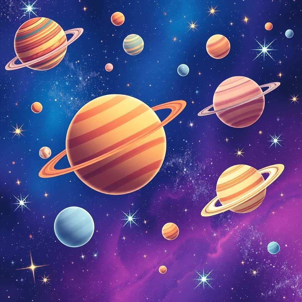 کهکشان با سیاره ها و ستاره های زیاد3