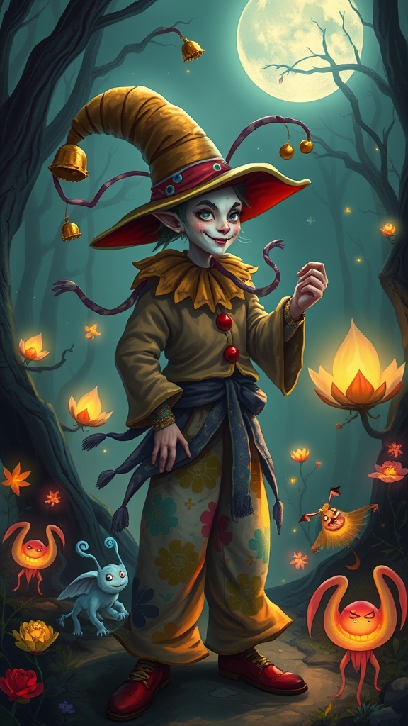 دلقک با کلاه دنباله دار
7