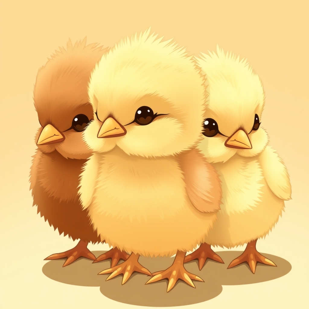 جوجه های کوچولو و بامزه و به رنگ های قهوه ایی و زرد متمایل به رنگ نارنجی و بسیار نرم و.....6