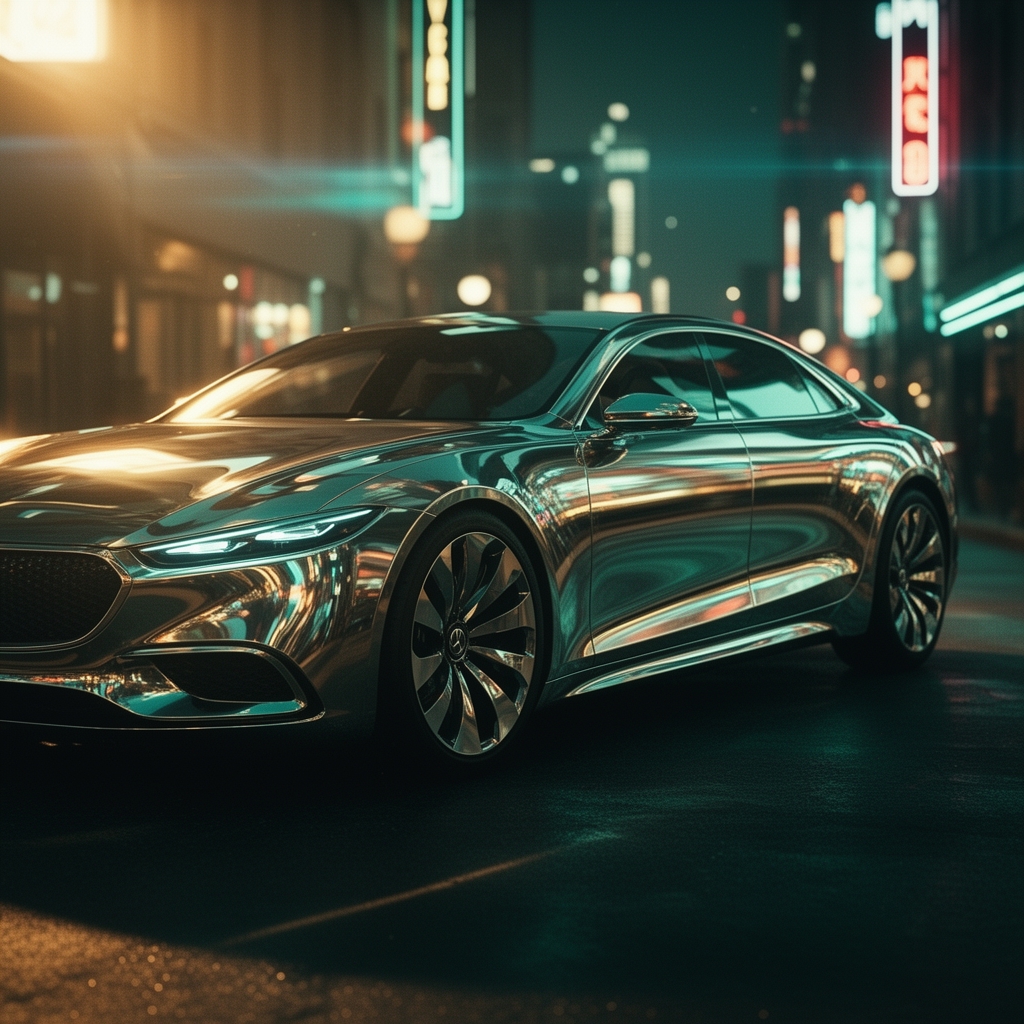 یه خودرو ساخته شده از آینه، پیشرفته اتوماتیک و خوش استایل4