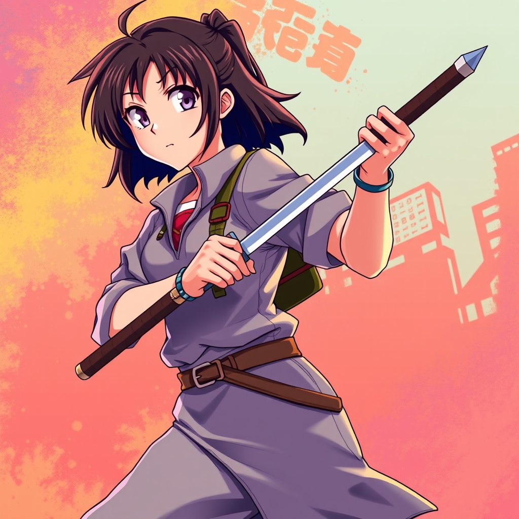 یه دختر خفن که شمشیر دستشه4