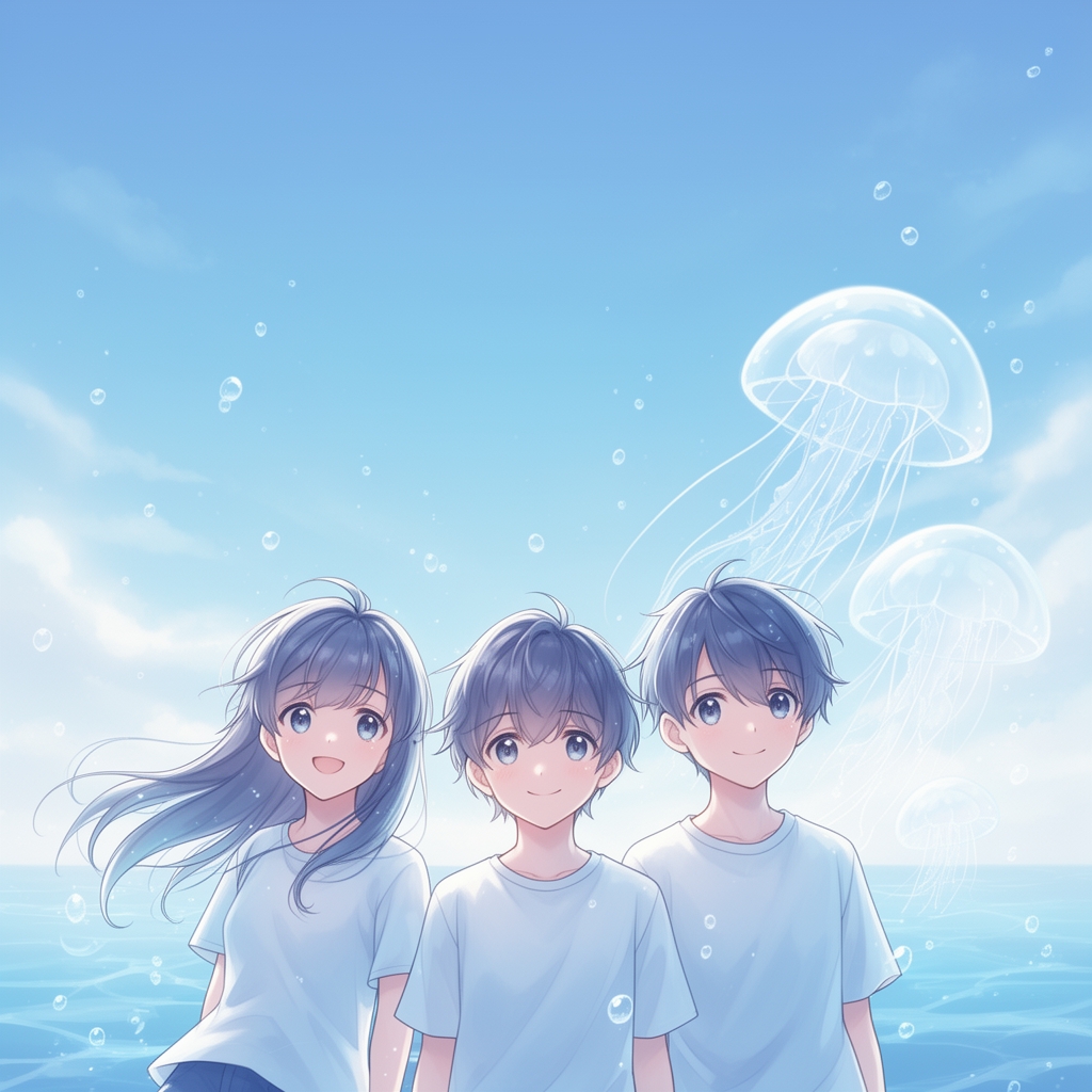 Friday mood: soft smiles, blue dreams💙🪼💦3