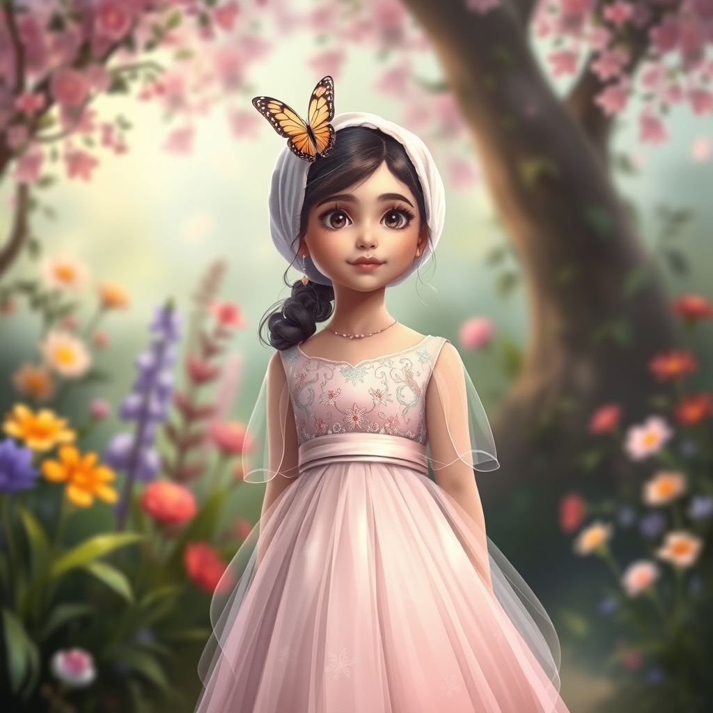 🧕🏻+👧🏻🦋🪻👗دختری زیبا و آراسته 12