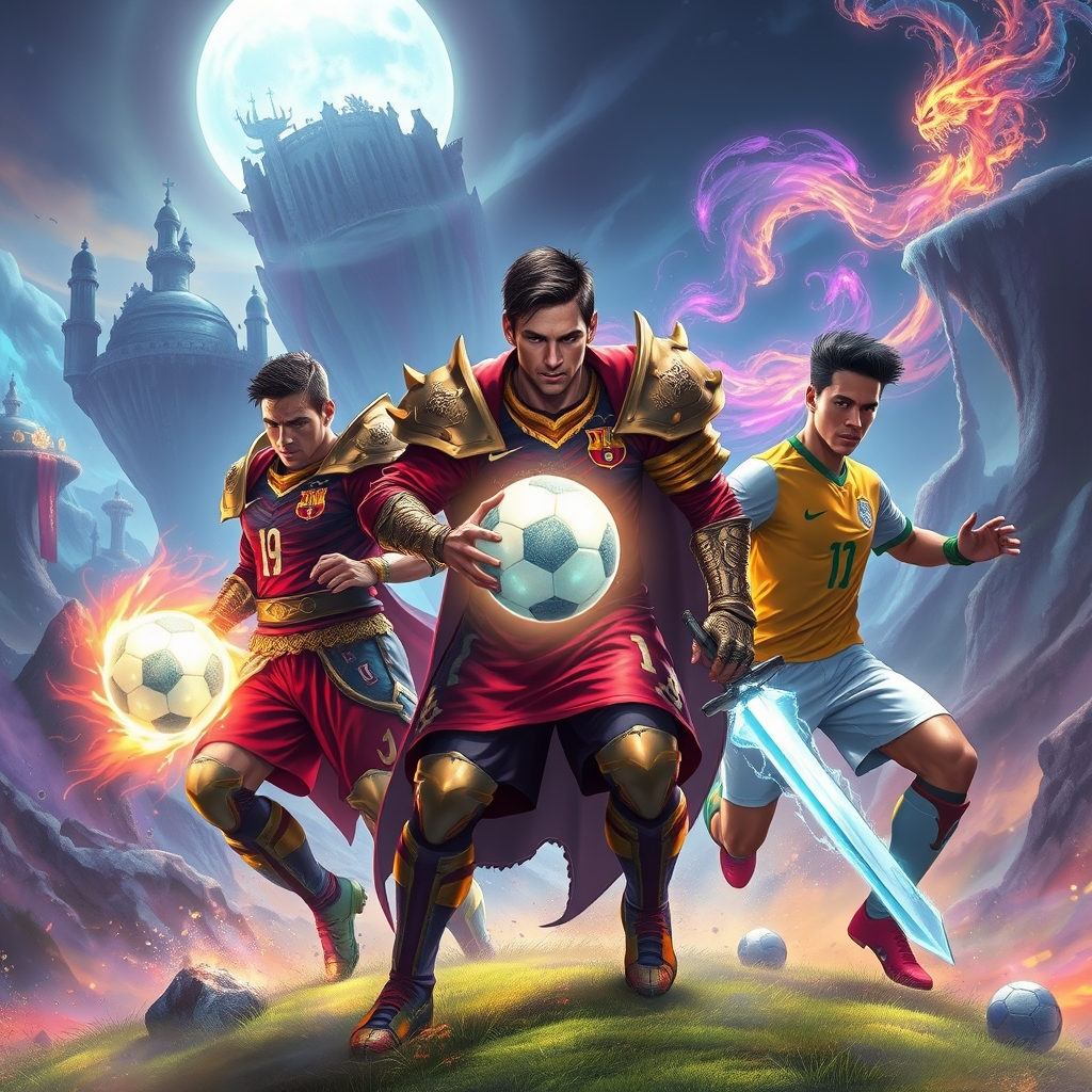 رونالدو و مسی و نیمار
1