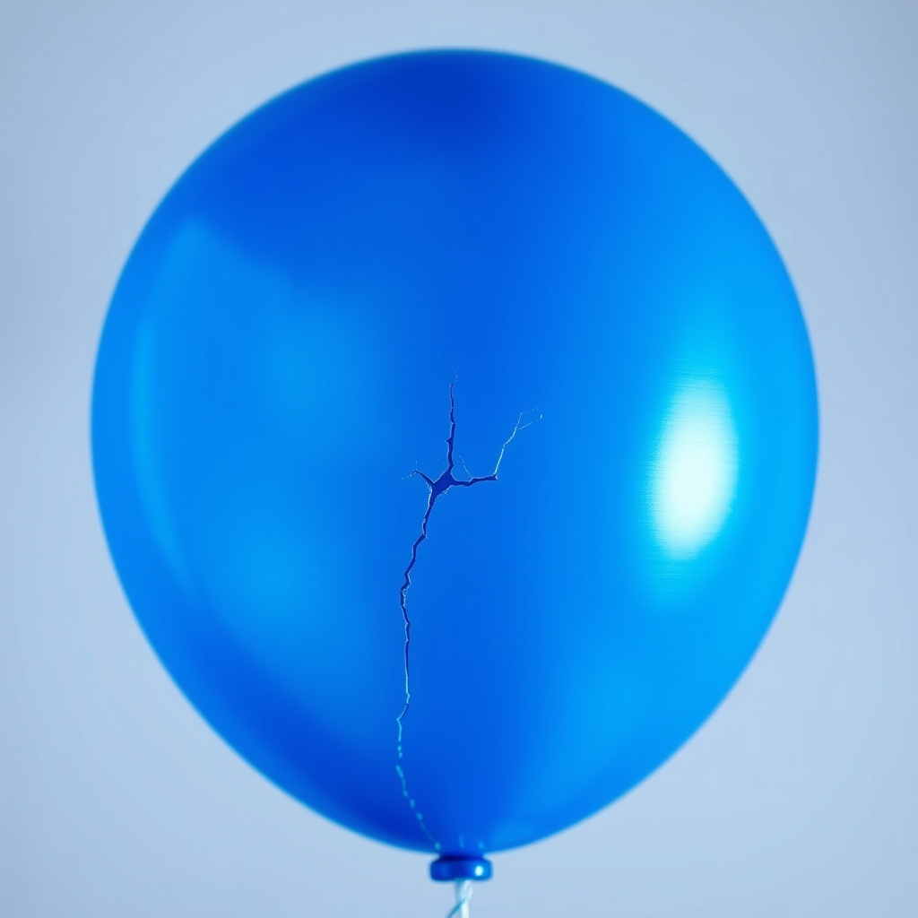 عکس بادکنک آبی ترکیده
4