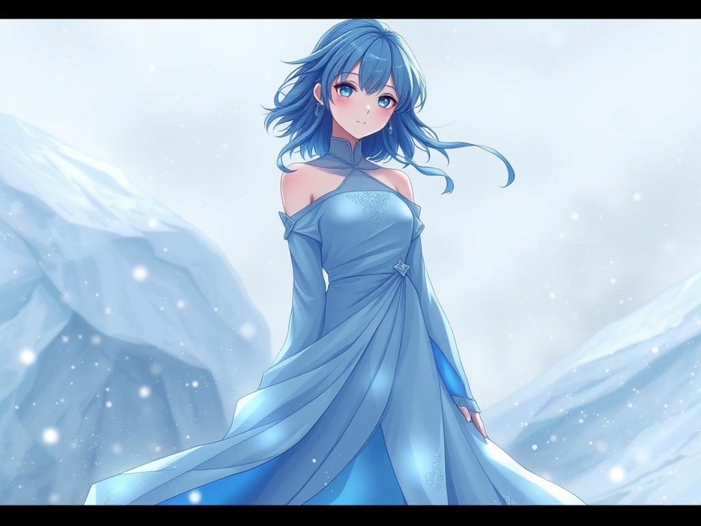 👱♀️💙❄🌬💧15