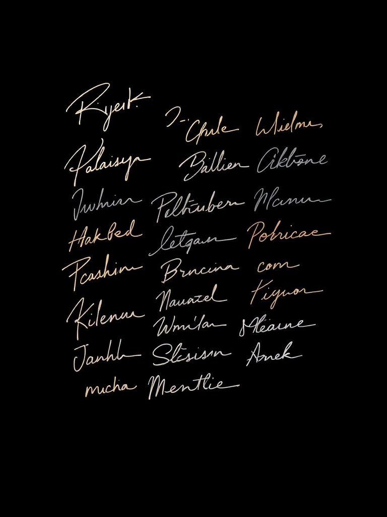 امضا با نام همه پس زمینه مشکی2