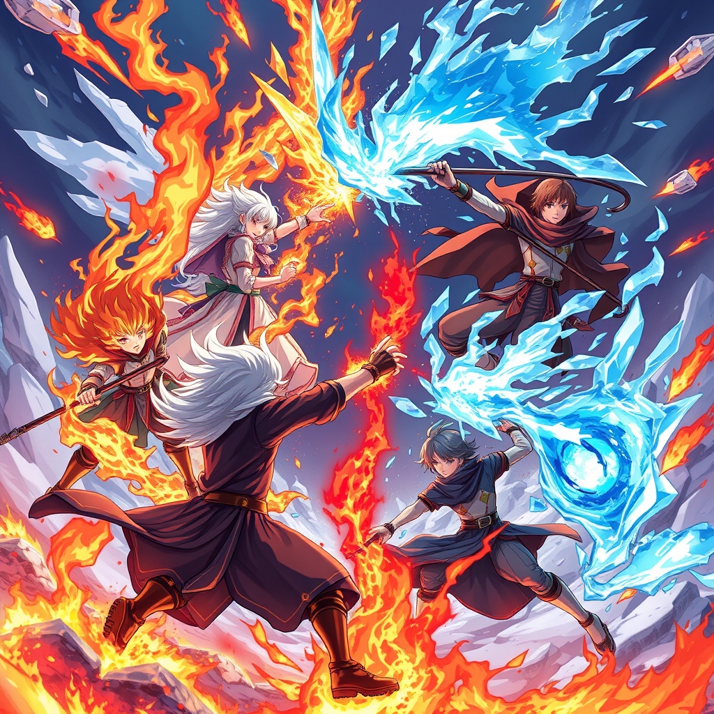 جنگ بین جادوگران یخ و آتش
20