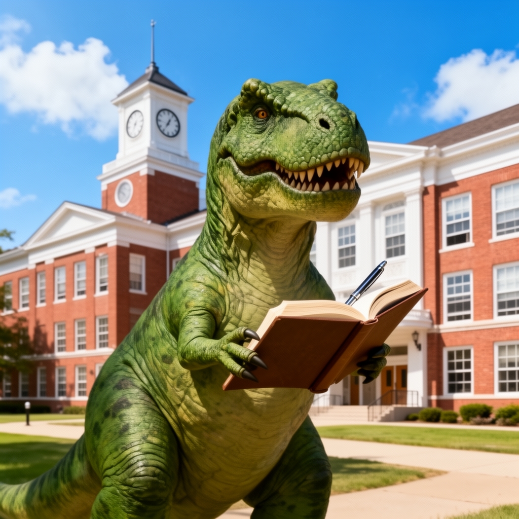 🦖📔🏫🖊️4