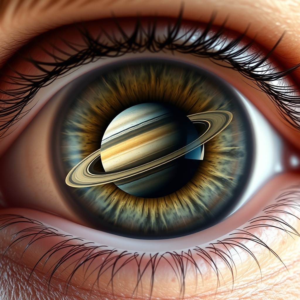 سیاره زحل به جای مردمک چشم20