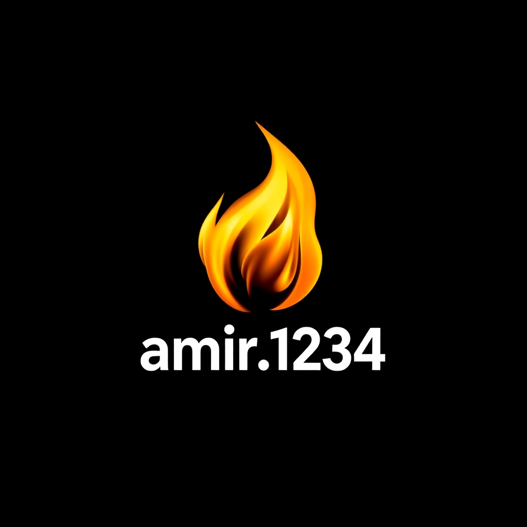یک شعله آتش که جلوی آرم با اسم amir.1234درست شده است


1
