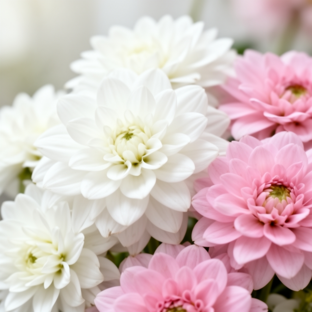 عکس گل های سفید و صورتی برای پروفایل1