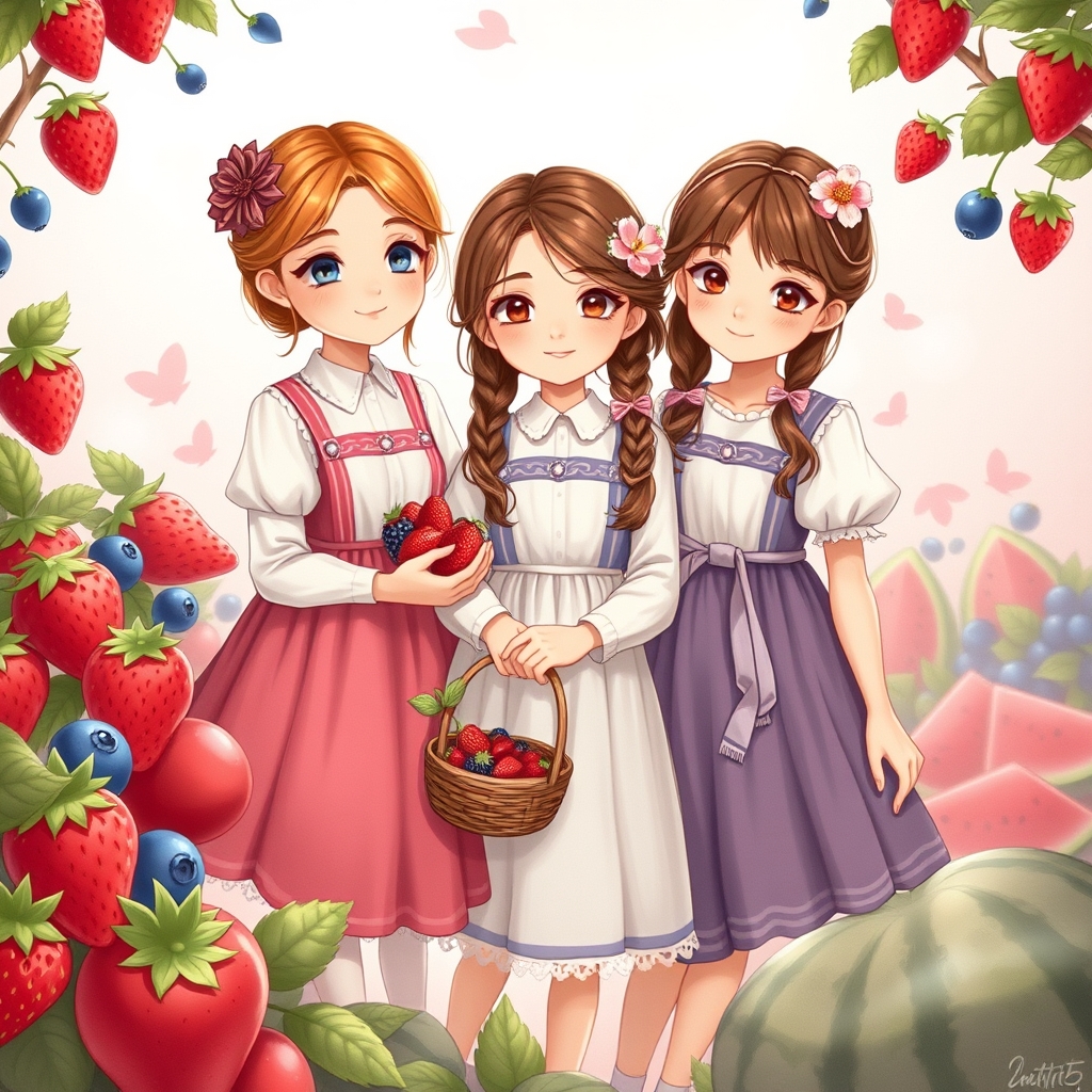 👧🏻👩🏻👧🏻یکیشان ۱۴ ساله ۱۶ ساله و یکی دیگر ۷ ساله🍓🫐🍉15