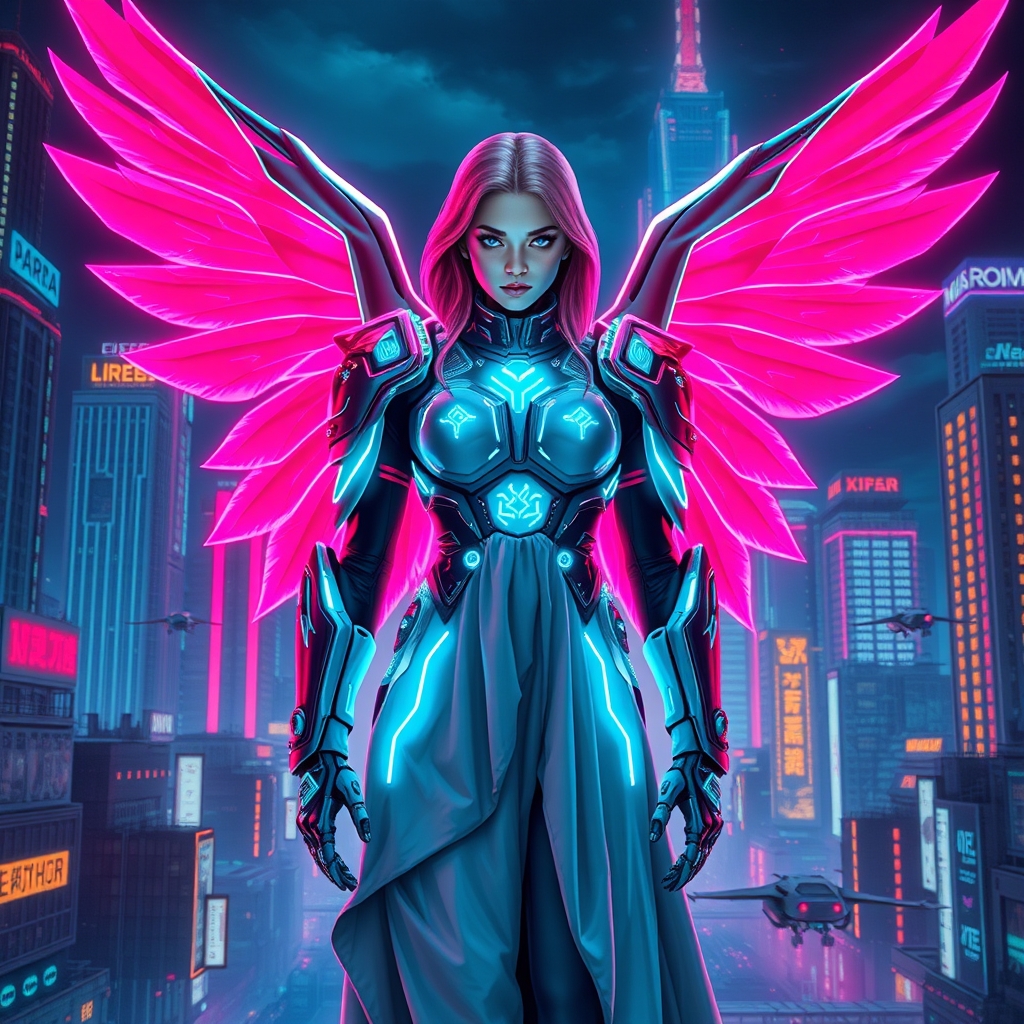 فرشته بال صورتی باچشم های آبی بهشت 8