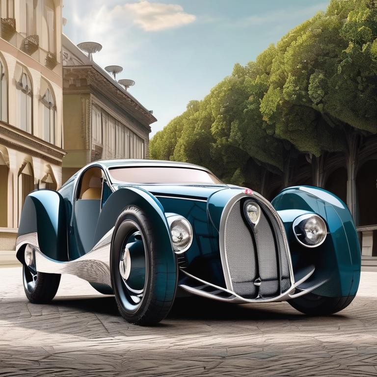 ترکیب ماشین سمند با ماشین بوگاتی18