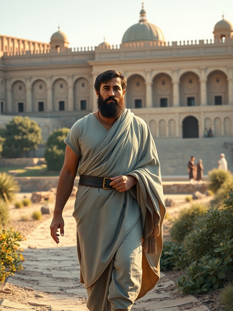 
یه تصویر از کورش کبیر میخوام که در محوطه کاخ اپادانا درحال پیاده روی است15