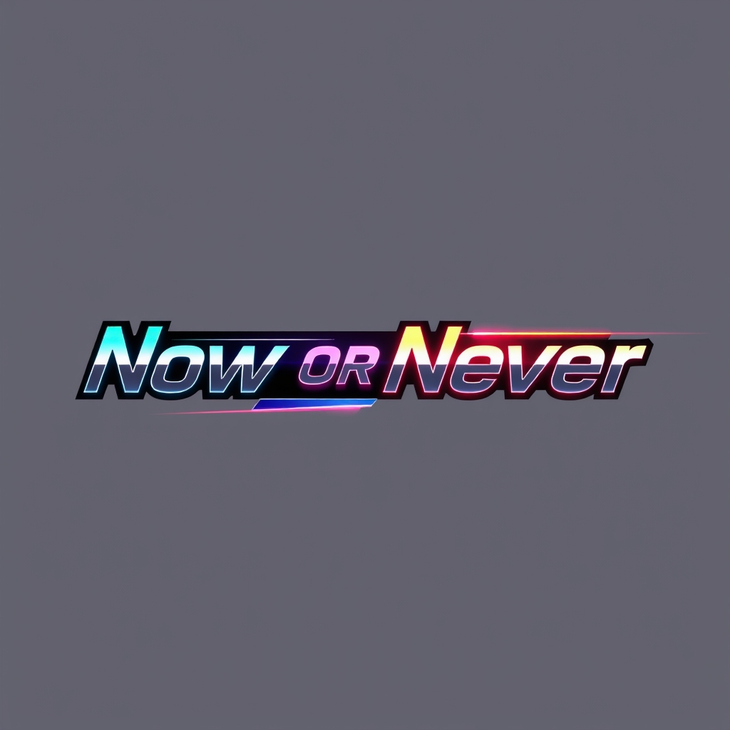 یک لوگوی خفن با (Now or Never) بساز5
