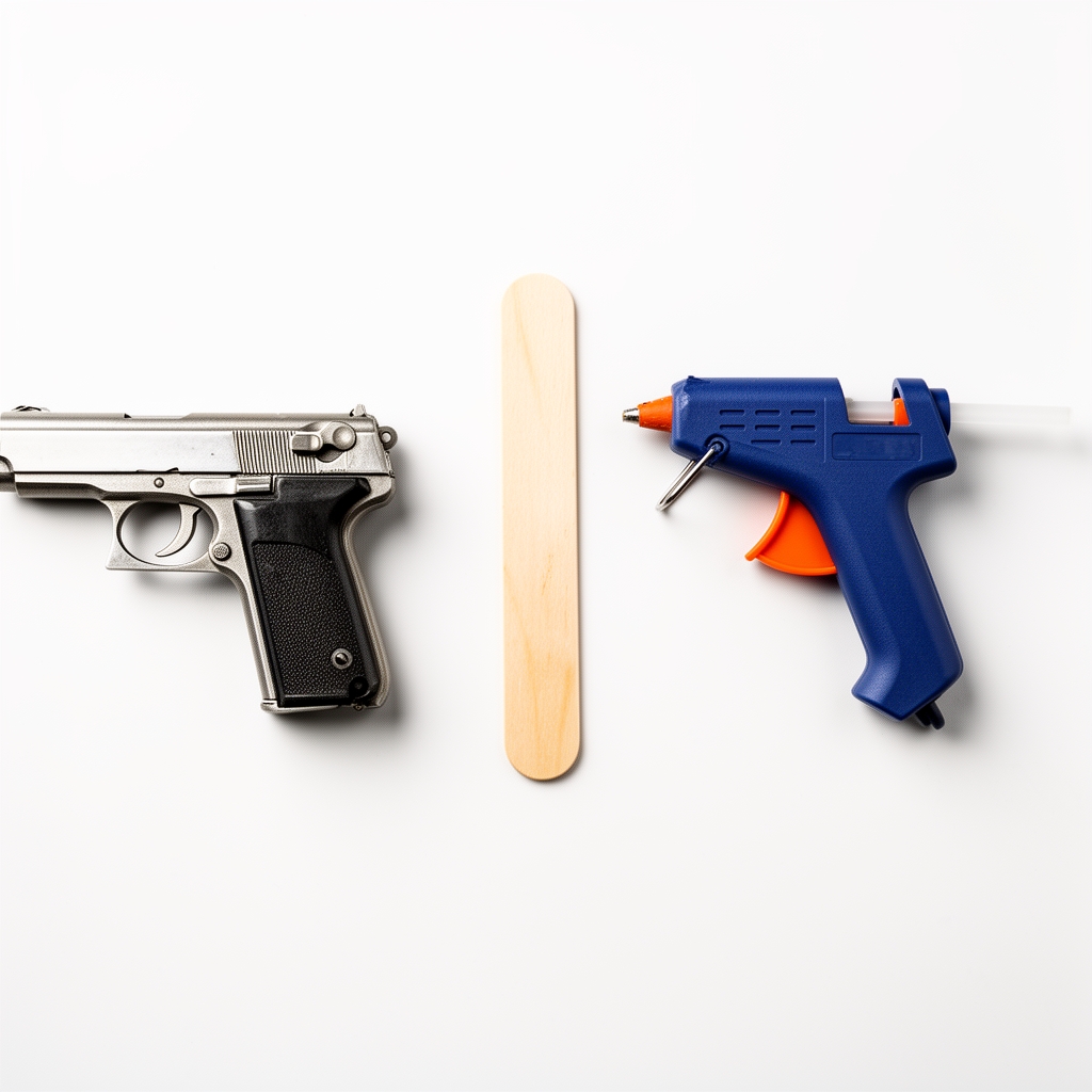 میخواهم صحفه سفید باشه 2داخلش تفنگ چسب حرارتی و چوب بستنی باشه
1