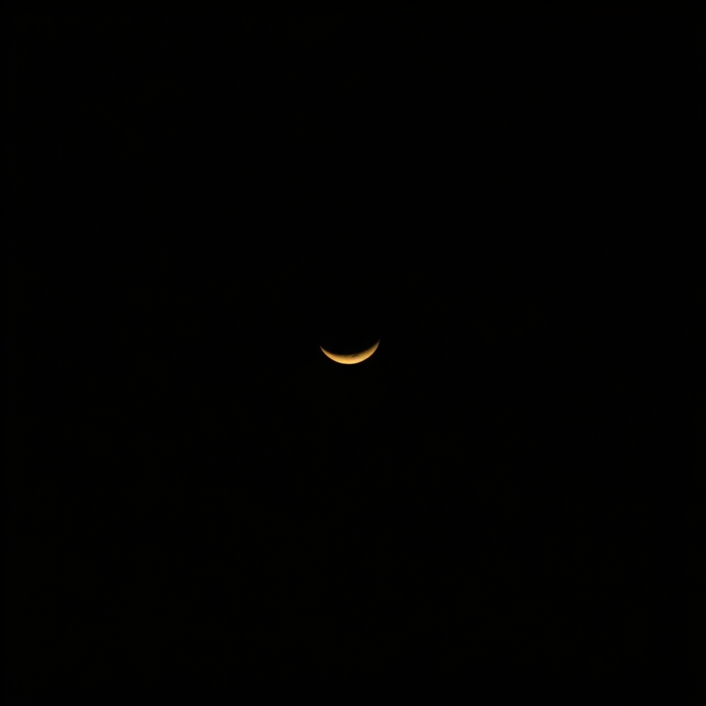 عکس یک شب خیلی تاریک و بدون هیچ ابری و ستاره‌ای  ماه کاملا حلالی  به رنگ طلایی ک فقط یک ستاره در کنار آن است 16