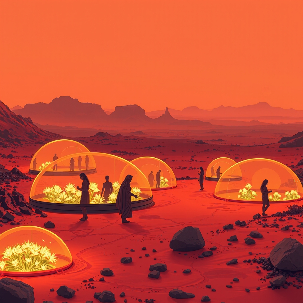 مریخ و زندگی انسان ها در انجا0