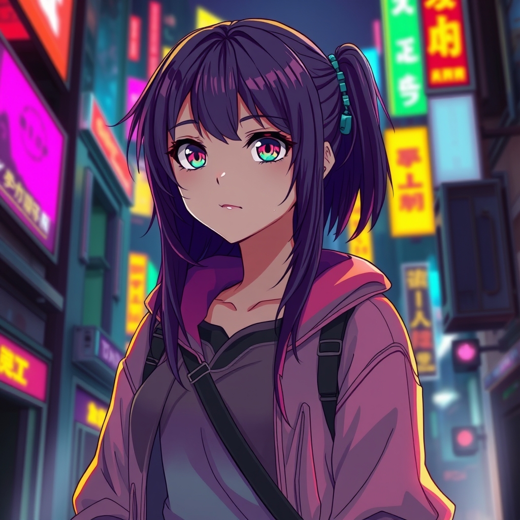 یه دختر انیمه ای که شبیه عزرائیل لباس پوشیده3